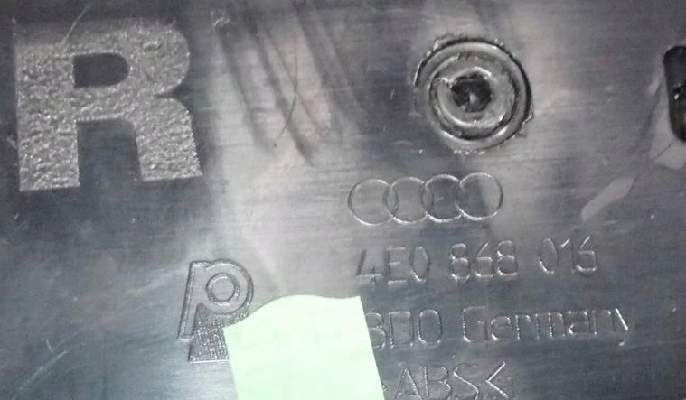 фото №8, Обивка обшивка дверь правый перед audi a8 s8 d3 4e0868016