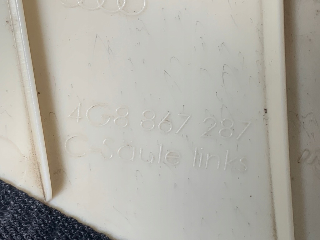 фото №8, Audi a7 c7 s line 2011r захист обшивка стійка c лівий задня задня оригінал