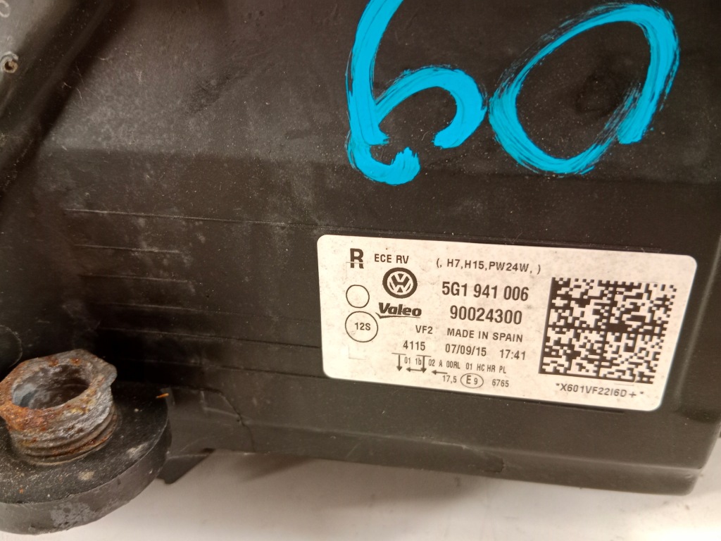 фото №9, Vw golf 7 vii 5g лампа правая перед