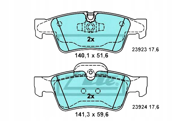 фото №1, Ate тормозные колодки тормозные керамические mercedes gl x164