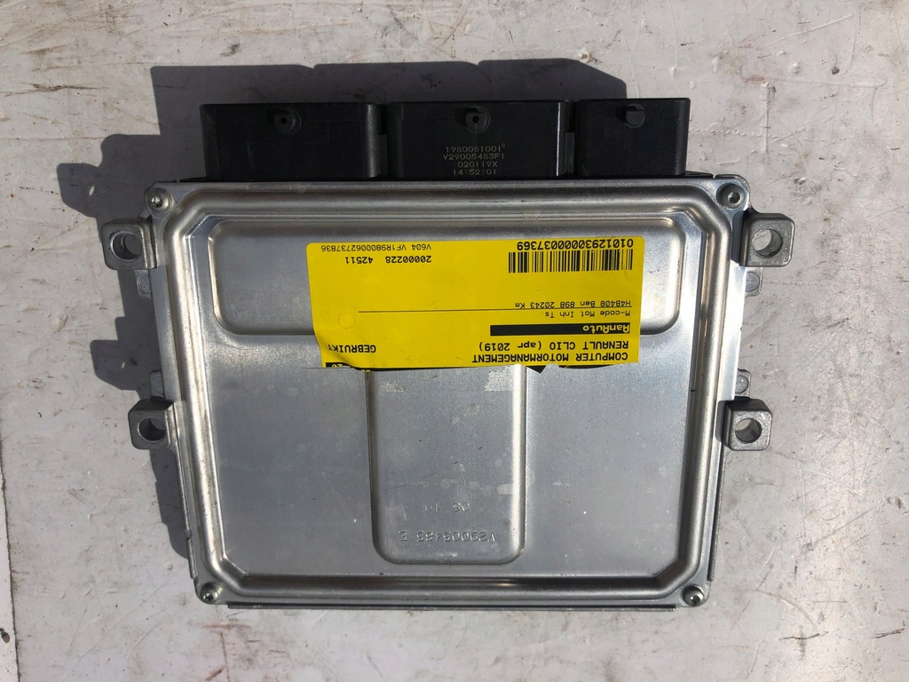 фото №2, Бортовой компьютер блок управления двигателя renault clio iv 0.9