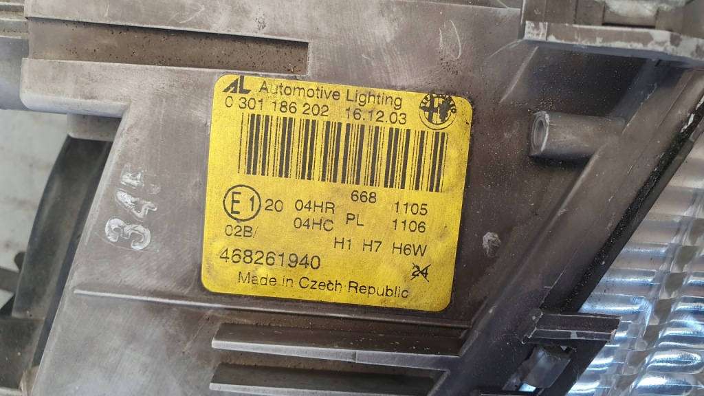 фото №5, Лампа перед права alfa romeo 147 europa оригінал