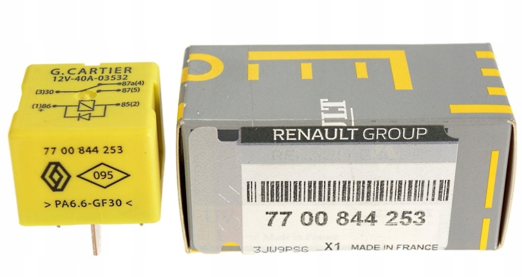 фото №1, Renault nissan реле вентилятора 7700844253 новий оригінал renault