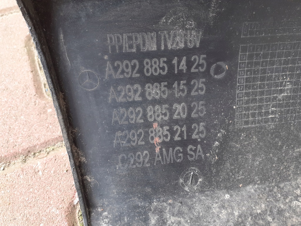 фото №6, Mercedes gle coupe amg 292 a2928851425 спойлер диффузор бампера задняя