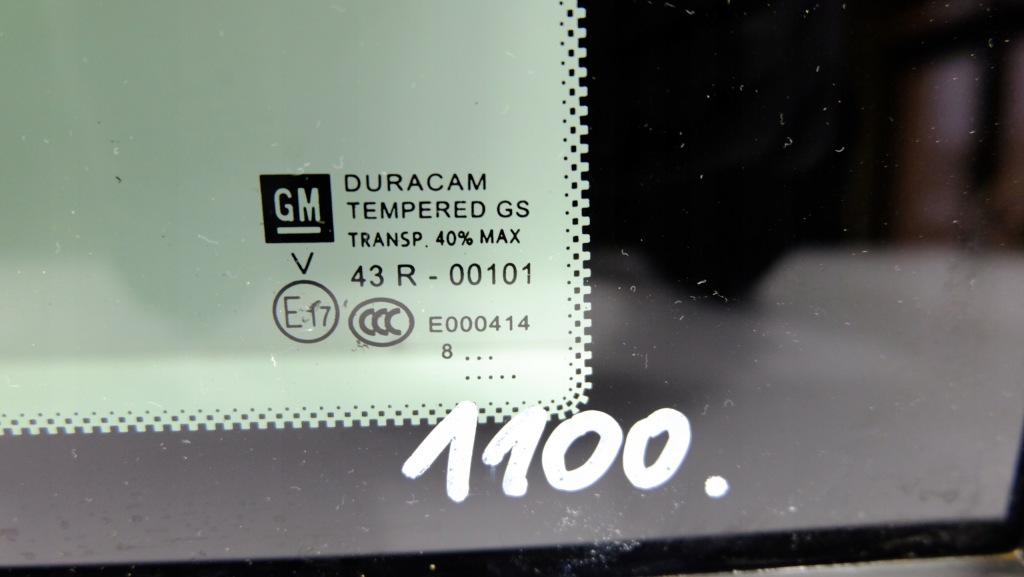 Opel adam s скло кузовна правий задня Оригінал