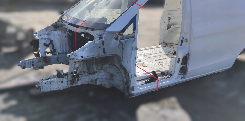 фото №1, Четверть левая передняя лонжерон перед левый mercedes vito v-klasa w447 eu