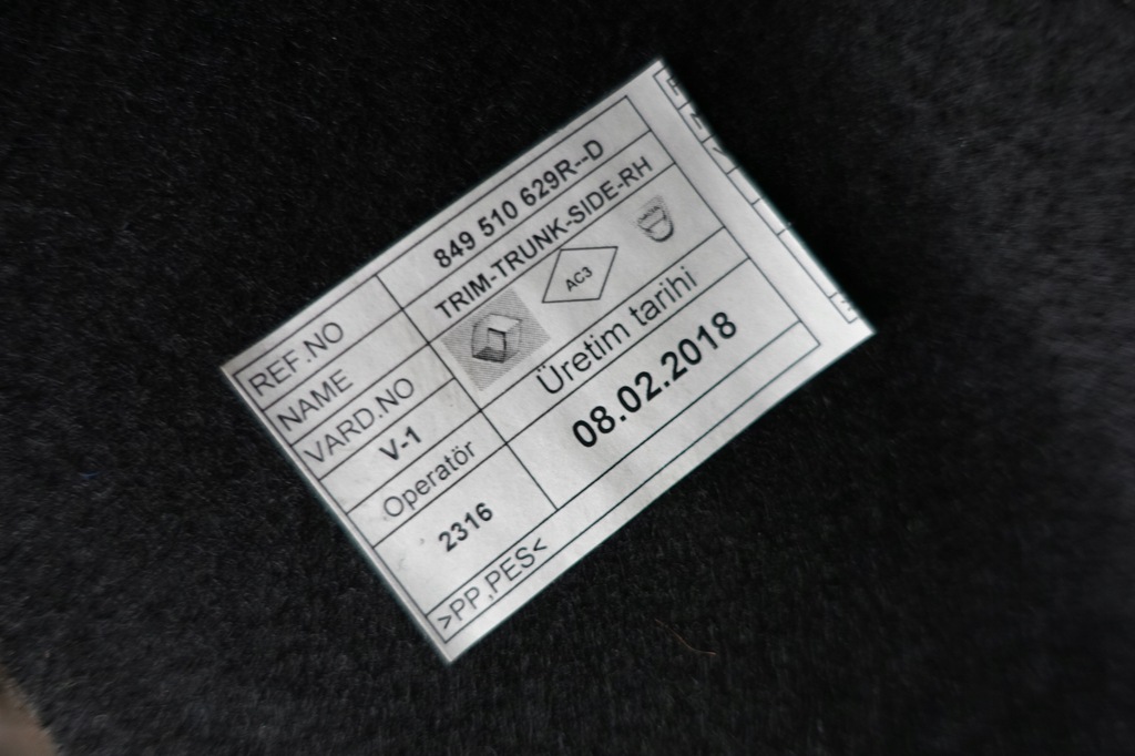 фото №6, Dacia logan mcv ii салон багажника комплект