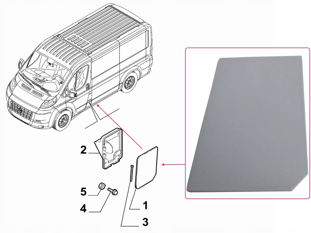 Fuel flap compatible with fiat ducato 3 Доставка