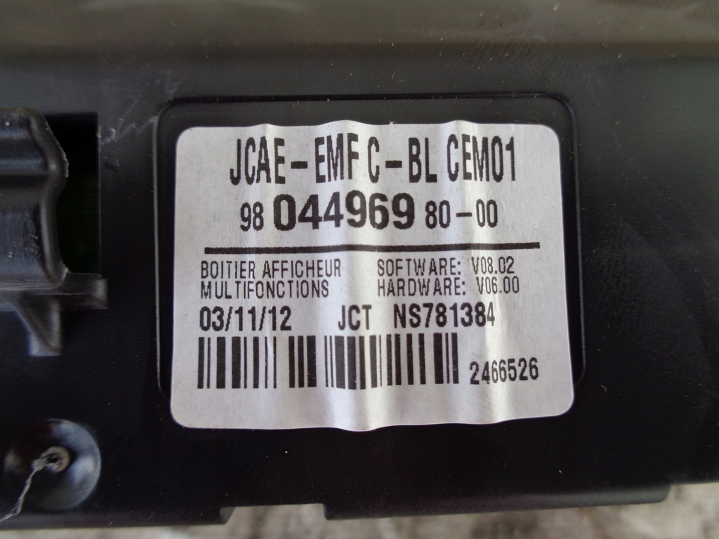 фото №4, Дисплей радио citroen c4 ii b7 9804496980