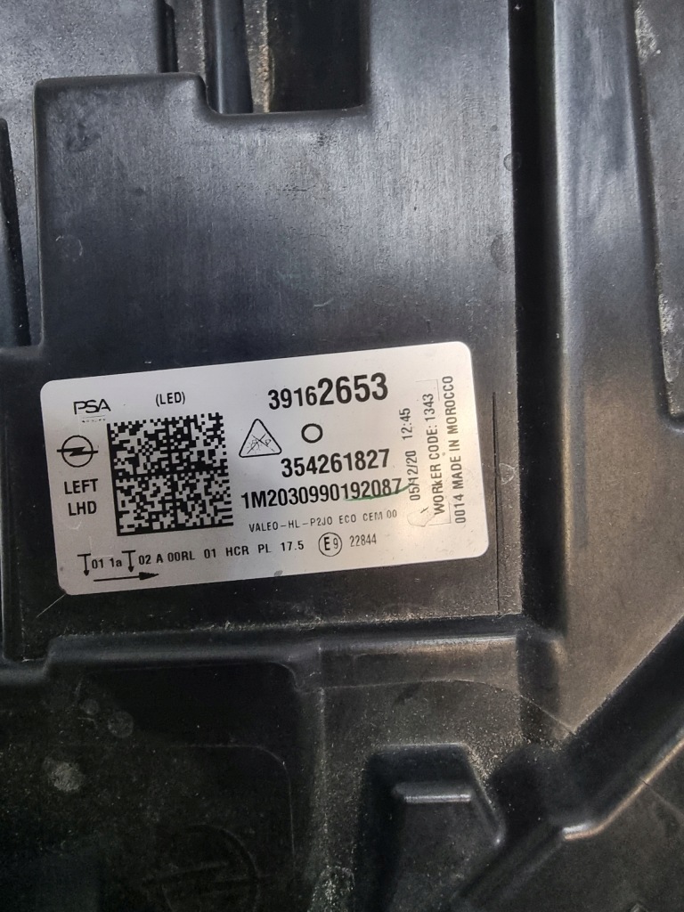 фото №14, Opel corsa f лампа левая перед full led 39162653
