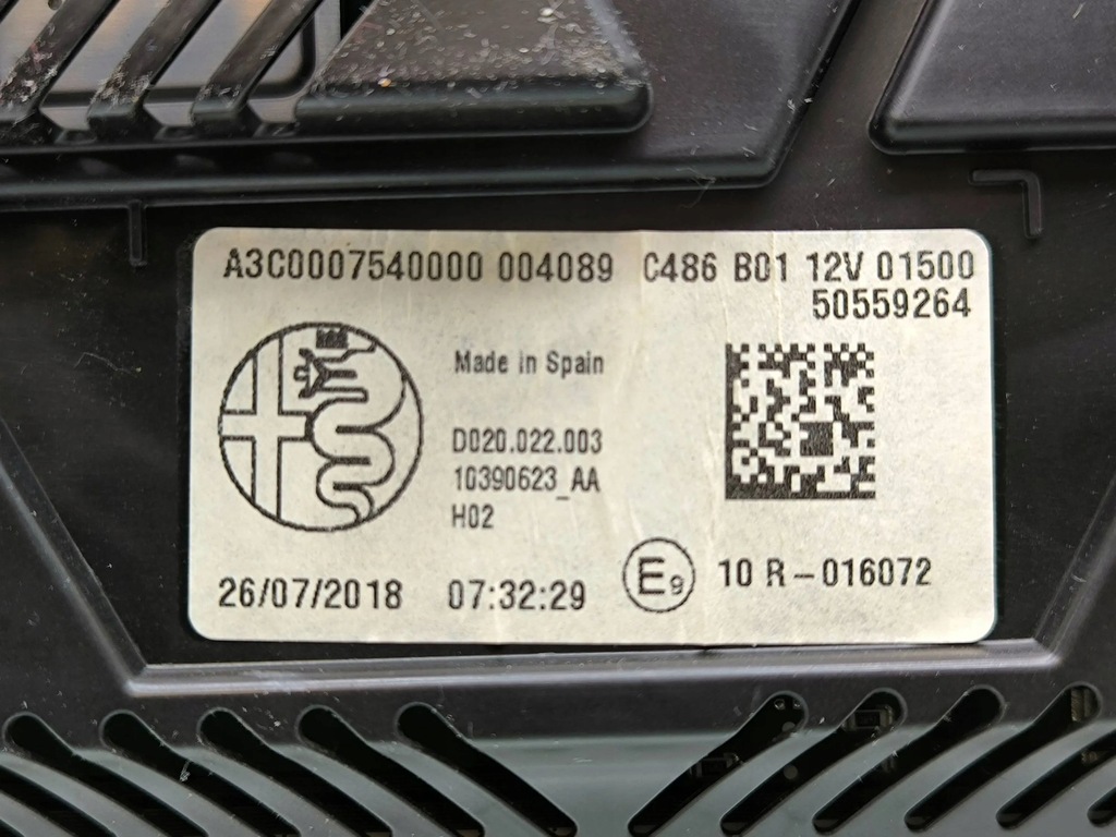 фото №11, Alfa romeo giulia 2019 лічильник / спідометр