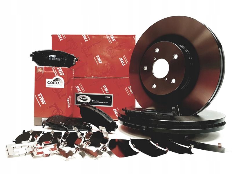 фото №1, Trw тормозные диски + тормозные колодки перед subaru tribeca