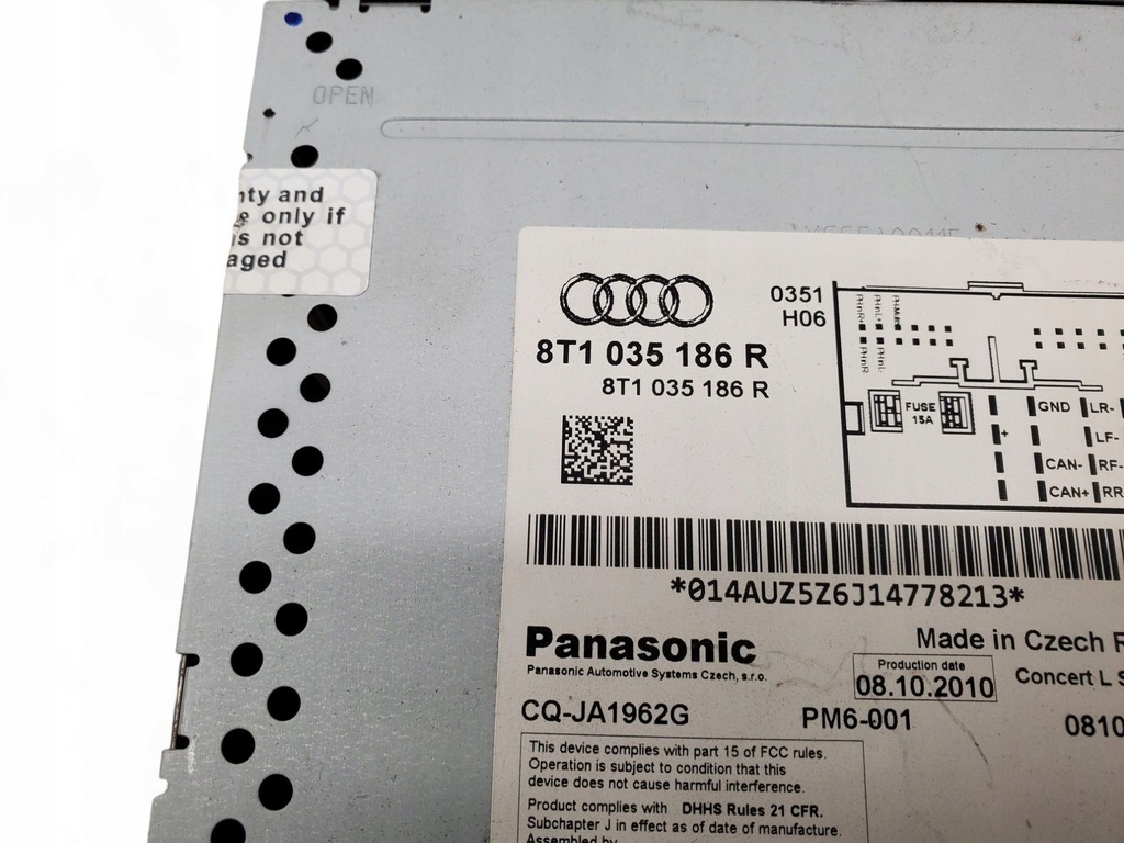 фото №5, Audi s5 8t1035186r панель / радиопроигрыватель cd/dvd/gps