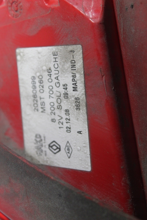 фото №4, Лампа левая задняя renault thalia ii