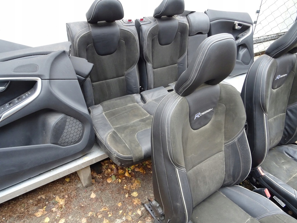 фото №6, Volvo v4o ii сиденья заднее сиденье обшивки комплект r-design