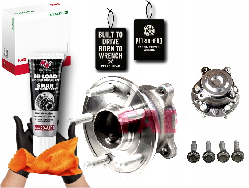 фото №1, Набір підшипник колеса з ступиця задня chevrolet bolt opel #petrolhead pro+ kit7