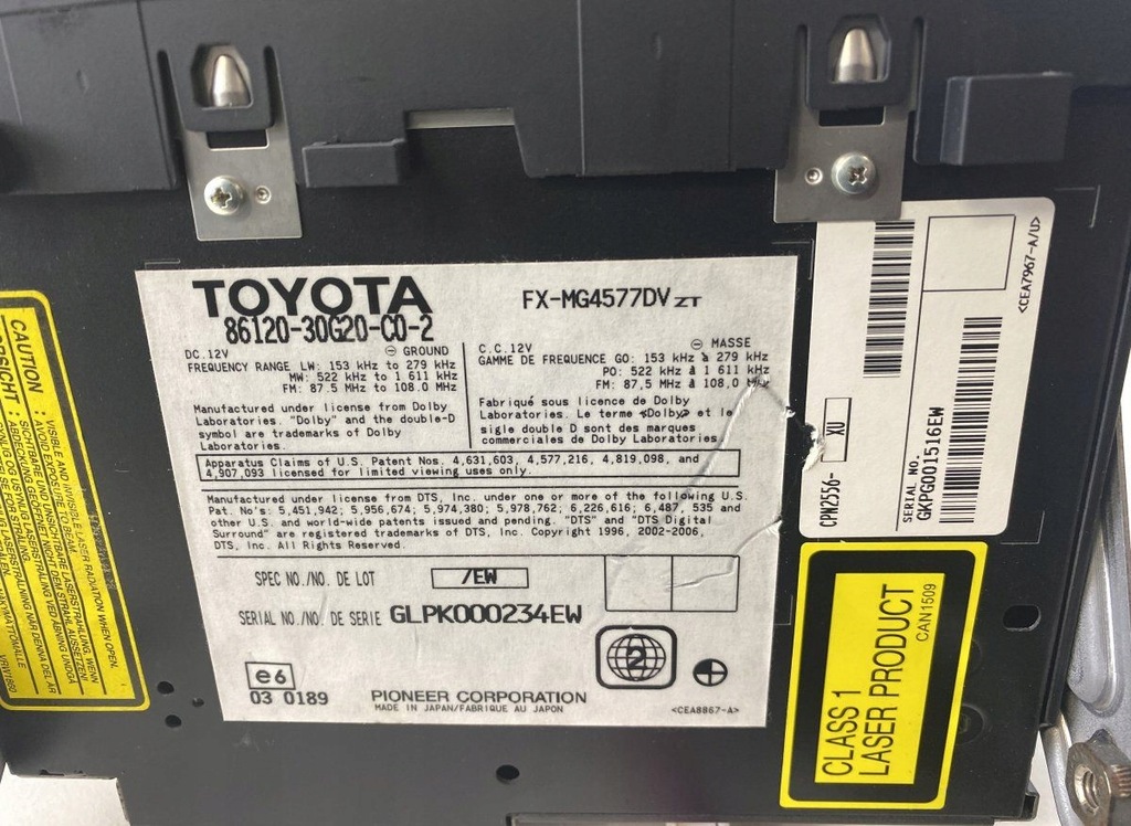 фото №6, 8611130860 радио lexus gs iii