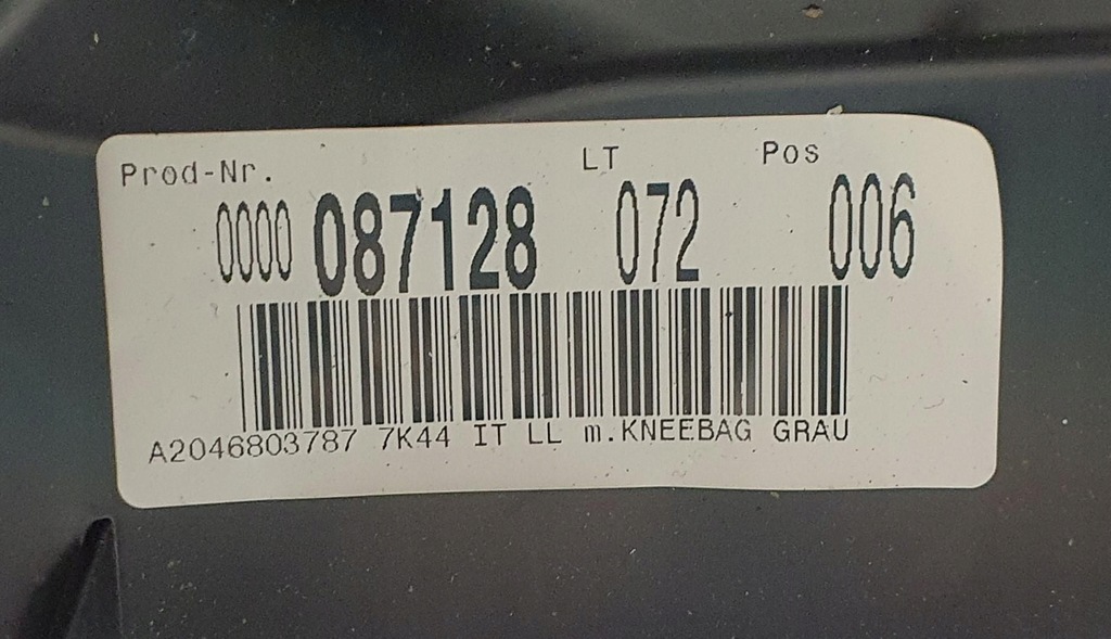 фото №9, Приборная панель приборная консоль mercedes w204 europa