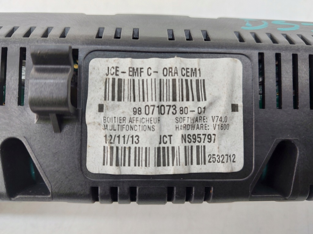 фото №5, Дисплей екран 9807107380 citroen ds3