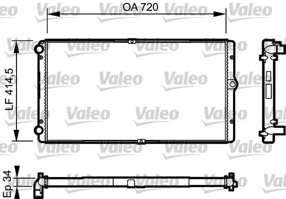Радиатор vw воды transporter t4 2,5tdi valeo Цена