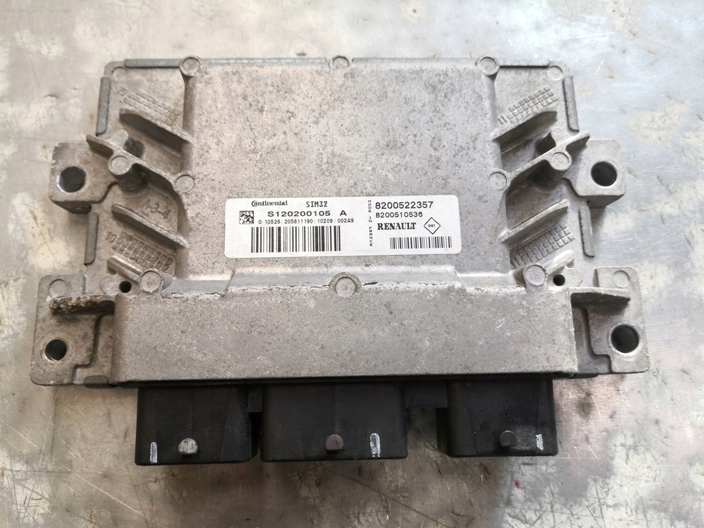 фото №2, Бортовий комп'ютер блок керування двигуна renault оригінальний номер 8200522357