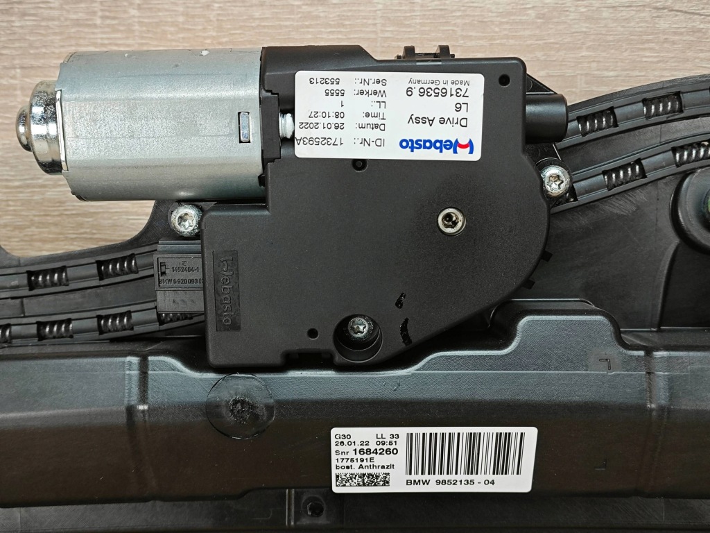 фото №8, Org люк стеклянный панорама шторка czarna bmw g30 lci f90 9852135 24km