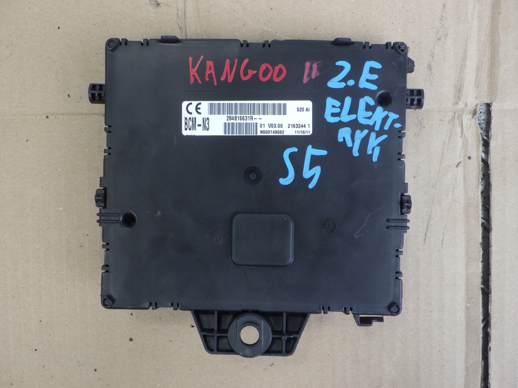 фото №1, Renault kangoo ii блок управления модуль 284b16631r