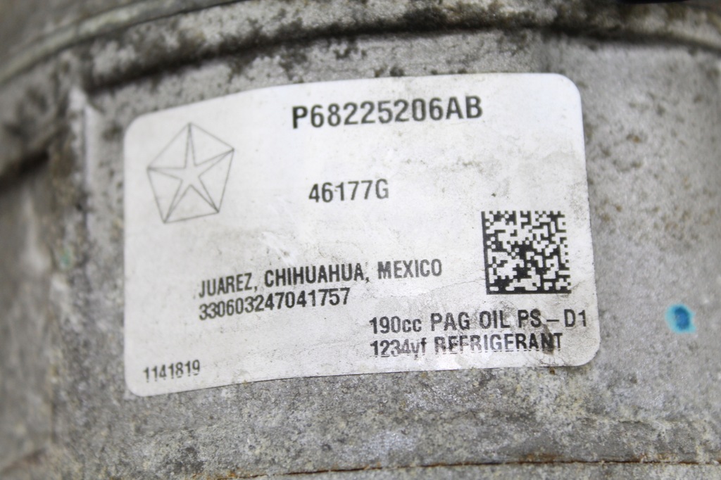 фото №14, Chrysler pacifica 3.6 17- компрессор кондиционера