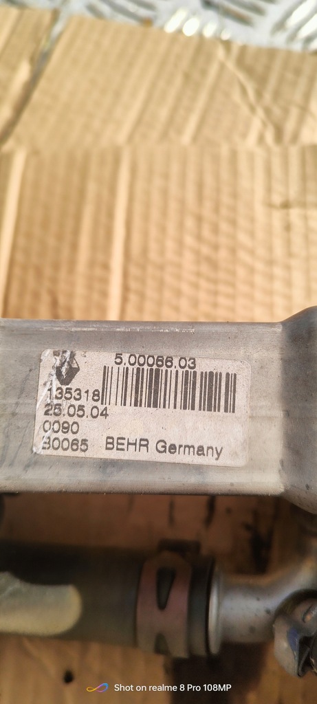 фото №2, Радіатор вихлопних газів egr renault scenic ii 2 megane ii 2