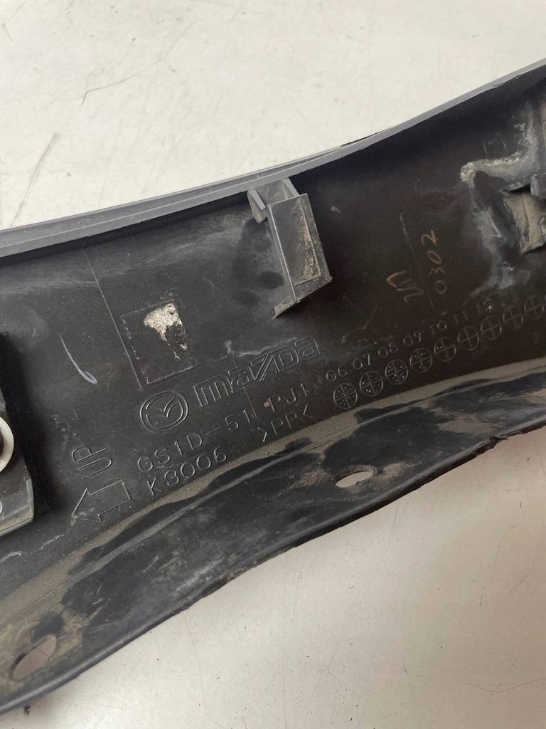 фото №9, Молдинг накладка крыла правая mazda 6 ii gh