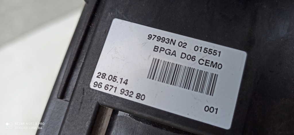 фото №9, Peugeot 308 cc 1.6thp модуль аккумулятор 9667193280