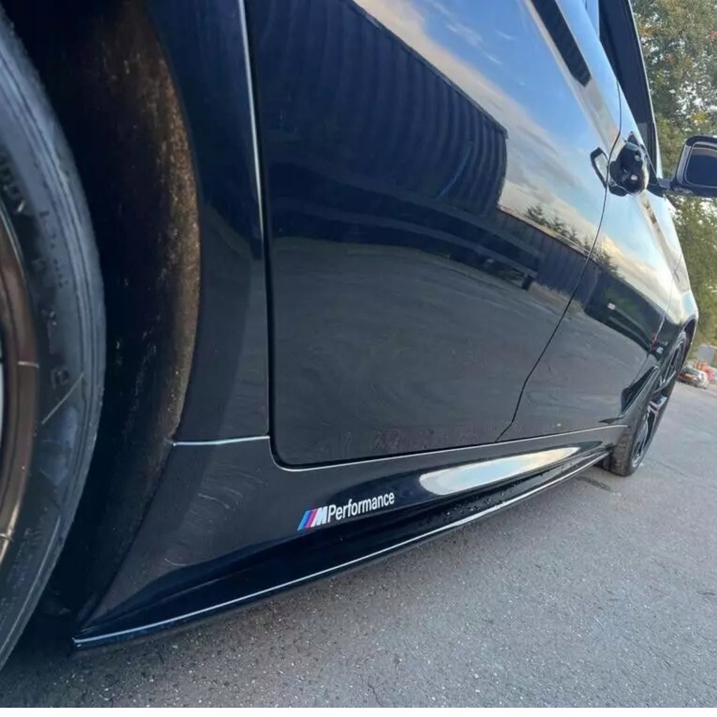 фото №12, Накладки порог bmw g30 g31 накладки пороги боковой m набор чёрный блеск