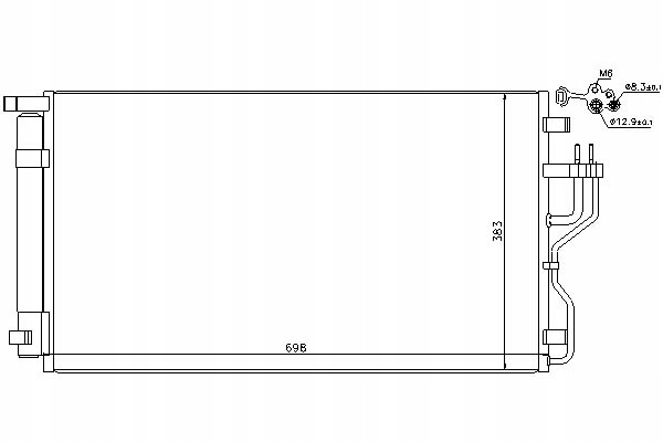 фото №1, Nissens 940208 конденсатор, кондиционер