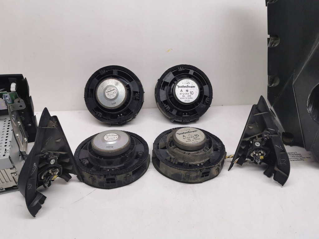 фото №10, Динамики+ радио комплект mitsubishi outlander 2008 8720a012 8701a270 all/w/d