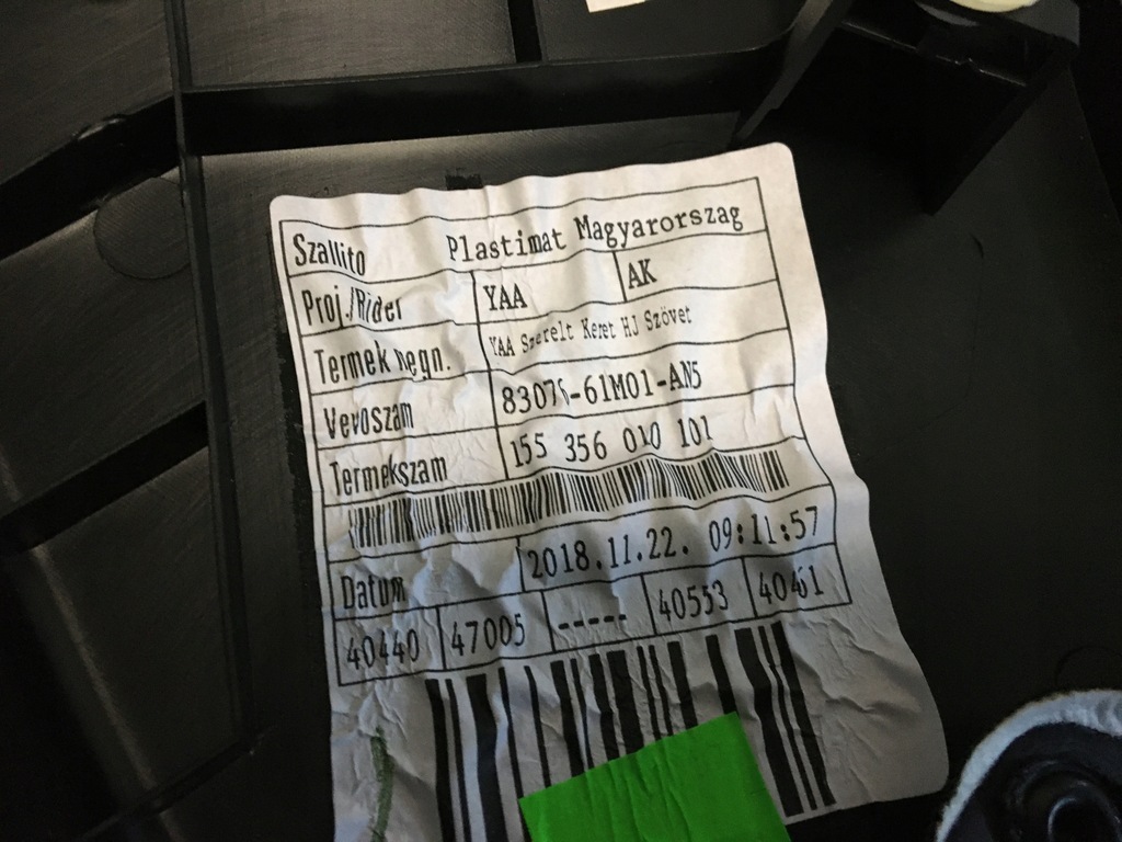 фото №10, Suzuki s-cross sx4 13- оббивка обшивка двері правий задня 83076-61m01