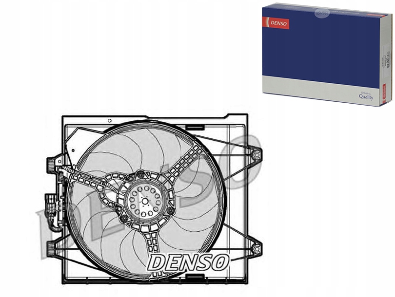 фото №1, Вентилятор радіатора з корпус fiat 500 1.2/1.3d