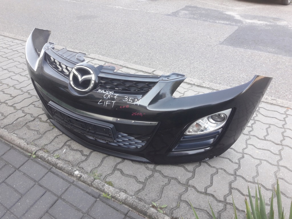 фото №7, Mazda cx7 cx-7 2009-2015 бампер перед kompletny цвет 35n lift хороший