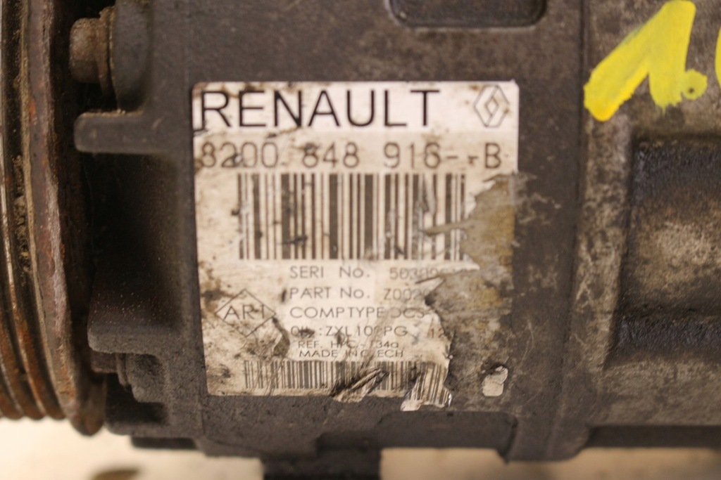фото №7, Компрессор кондиционера 8200848916b renault trafic iii vivaro b 1.6 dci