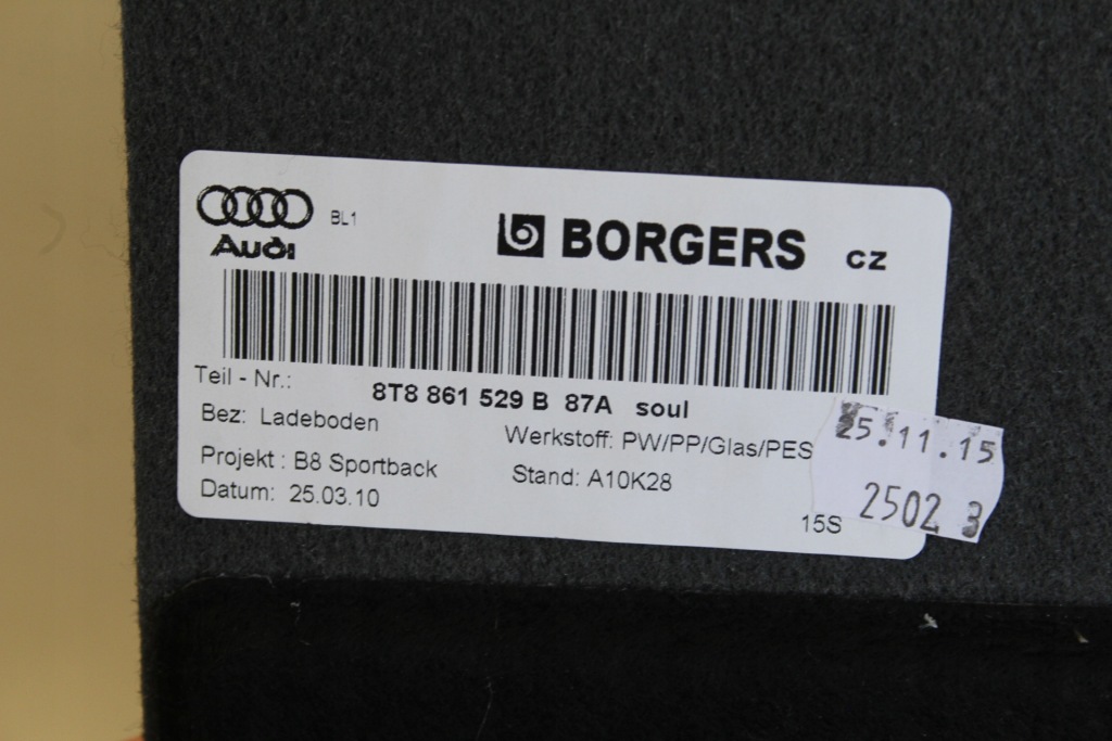 фото №9, Обшивка багажника kpl audi a5 8t lift sportback