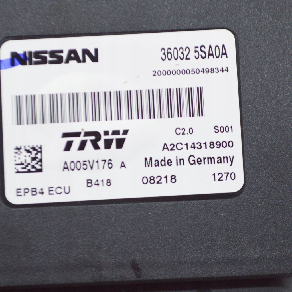 фото №7, Nissan leaf ii ze1 2018 модуль / блок керування гальма стояночного emf