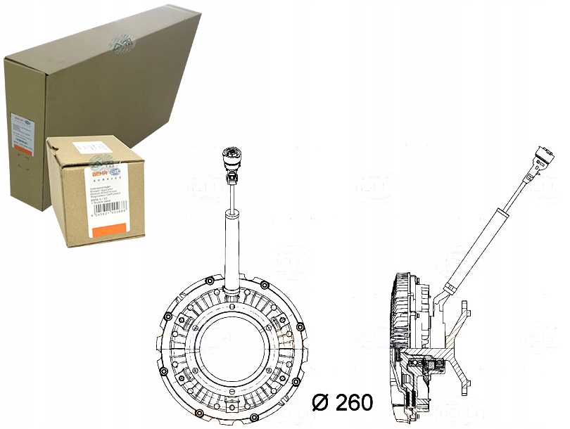 фото №1, Віскозна муфта зчеплення в'язкісна behr hella 2007722 a0