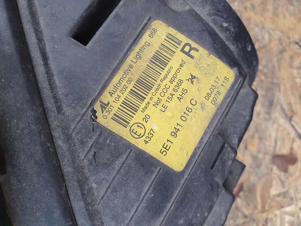 фото №7, Лампа правий перед skoda octavia 3 iii lift europa