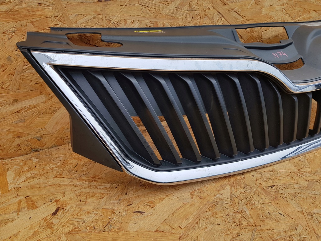 фото №5, Skoda rapid 12- решітка радіатора решітка радіатора решітка бампера передній хром 5ja853668