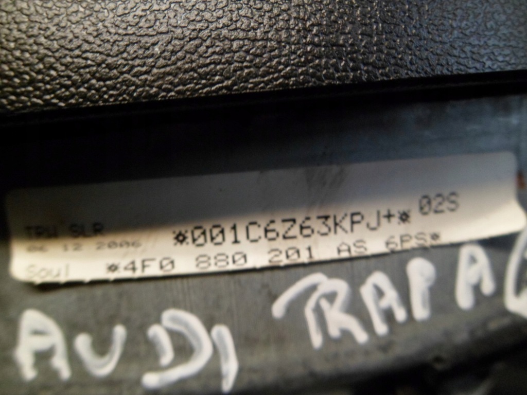 фото №5, Audi a6 c6 подушка безопасности подушка воздушная водителя 4f0880201as