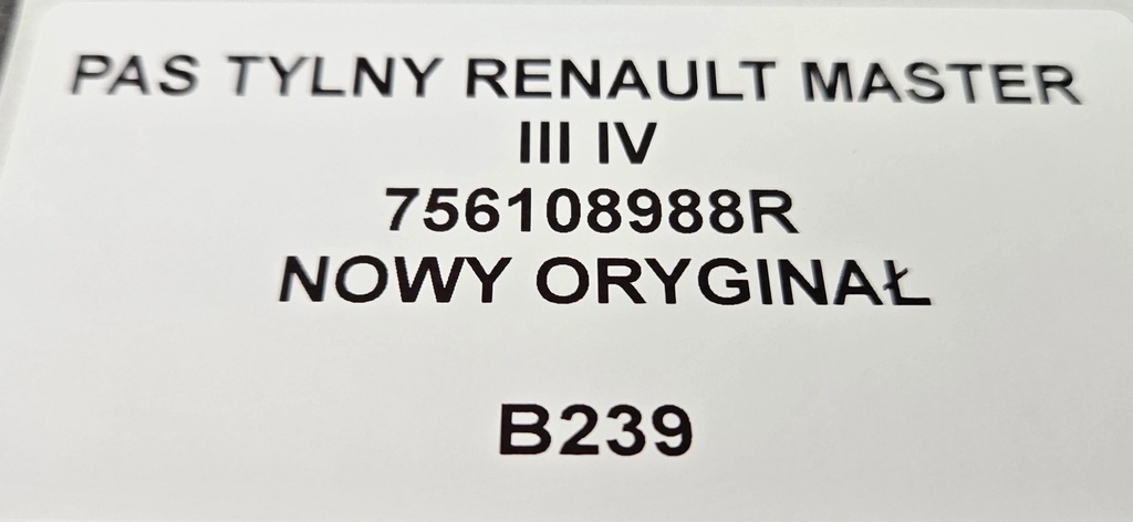 фото №3, Pas задний renault master iii iv 756108988r новый