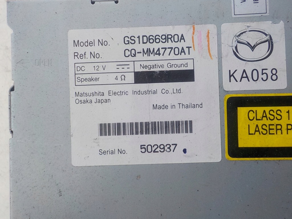 фото №4, Mazda 6 ii gh радіо cd gs1d669roa