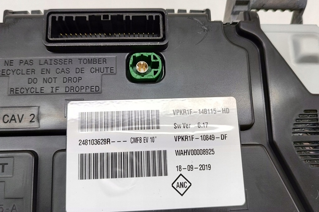 фото №7, Renault zoe набір індикаторів спідометр 248103628r електрика 2020