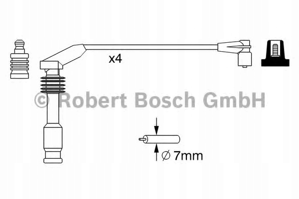 фото №11, Набір трубопровід запалювання bosch 986 357 226