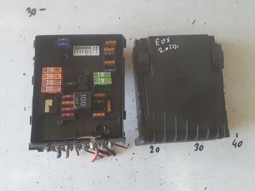 фото №1, Vw eos 06-10r 2.0 tdi коробка предохранителей