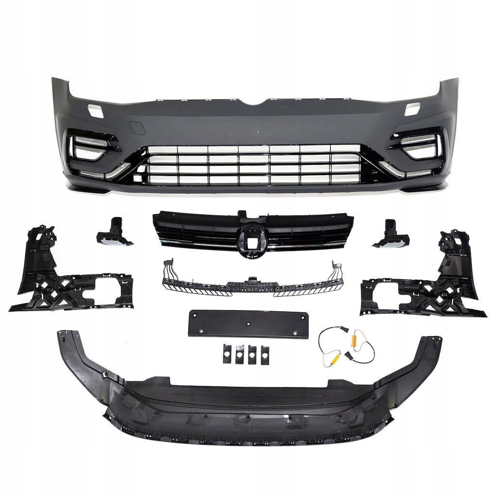 фото №1, Бампер передній з решітка do vw golf vii 2013 - 2017 стиль r-line